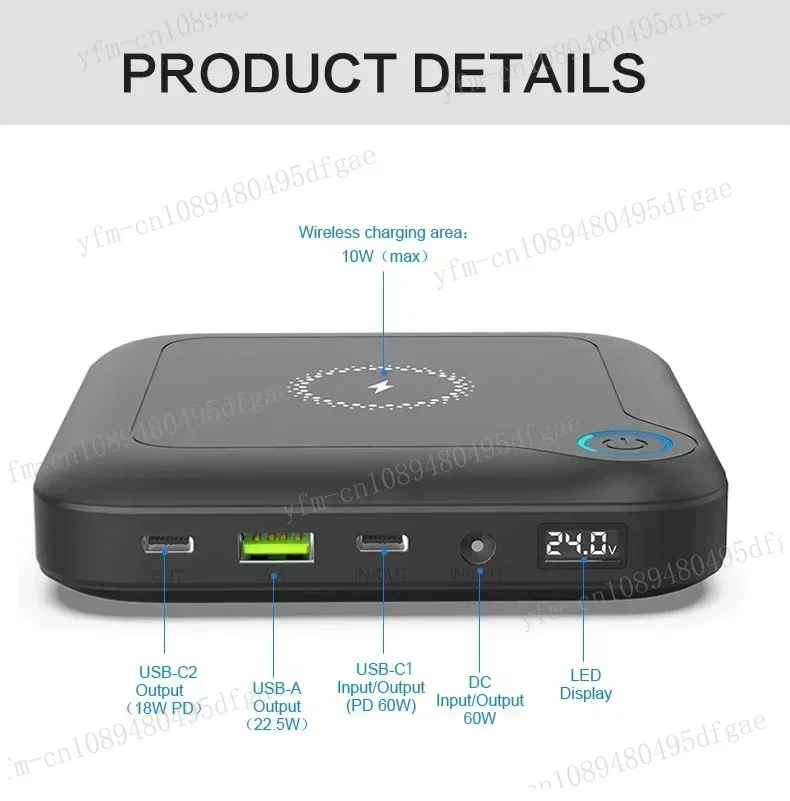 Prenosný CPAP Power Bank Balíček 24V pre cestovanie do resmedského spánkového apnoe