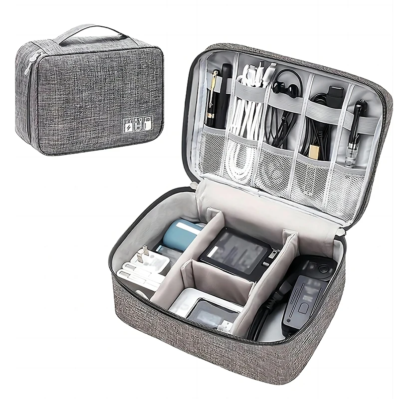 Prenosný digitálny úložný vak USB gadget vodotesný organizátor káblov Organizátor Digitals Digitals Supplies Electronics Devices príslušenstvo