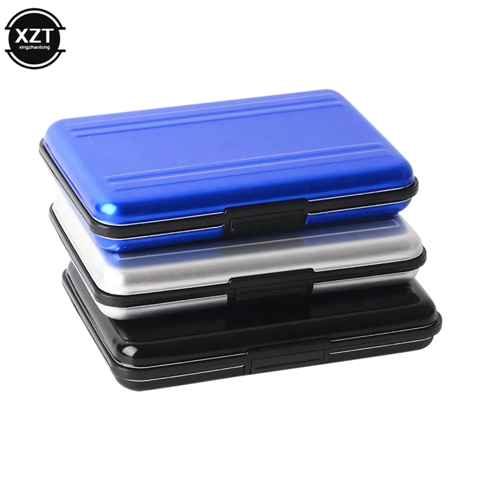 Prenosný držiak karty Micro SD karta SDXC Storage Doldal Pamäťová karta Chránič hliníka 16 Solts pre SD/ SDHC/ SDXC/ Micro SD