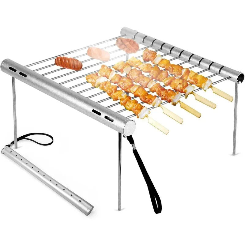 Prenosný kempingový gril mini vrecko BBQ Grill z nehrdzavejúcej ocele BBQ Grill Skladacie grile gril grilovanie pre domáci park