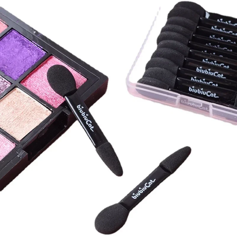 *Prenosný korektor kefou očné tieňové kefové make -upy nástroj Double Head Eye Shadow Stick 10 ks. Škatuľa