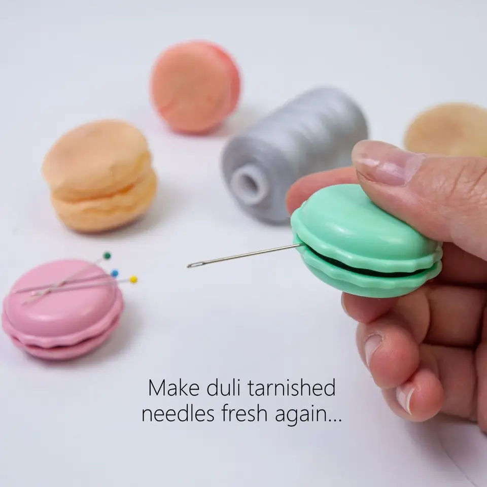Prenosný magnetický držiak PIN Creative Macarons Magnetické šitie ihly skladovanie puzdro pre domácnosť Kríž šijací príslušenstvo