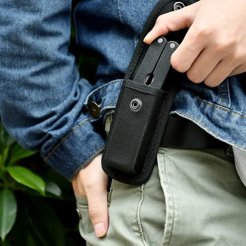 Prenosný mini pásový taška Skladovanie náradia Oxford skladacie kliešte Kliešte balenie puzdro EDC SCABBARD VACH OBLASŤ OBLASŤ Závesné príslušenstvo