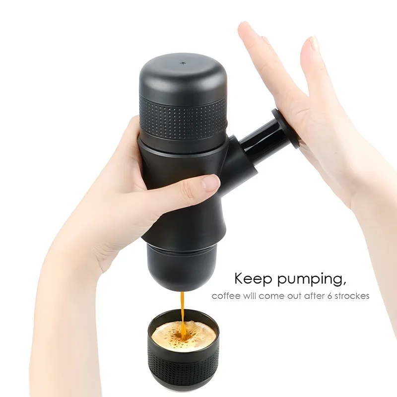 Prenosný mini ručný tlak na kávu Kávovar vreckový tlak káva Espresso Machine Office/domáca kancelária cestovanie vonkajšieho cestovania