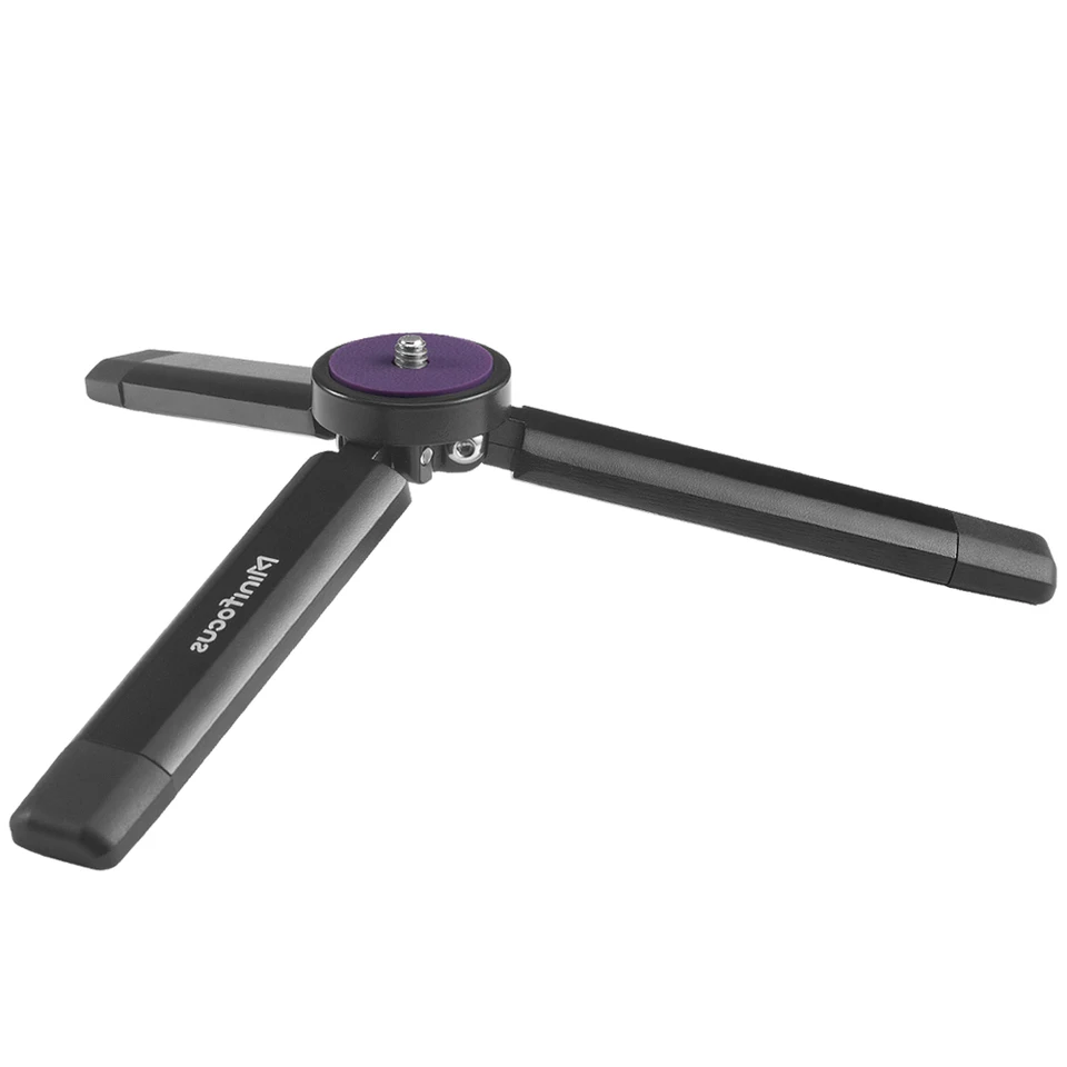 Prenosný mini stabilizátor stabilizátora Stabilný hliník zliatiny stolová stola Troj-noha držiak na stojan na stojan s 1/4 palcovým skrutkou