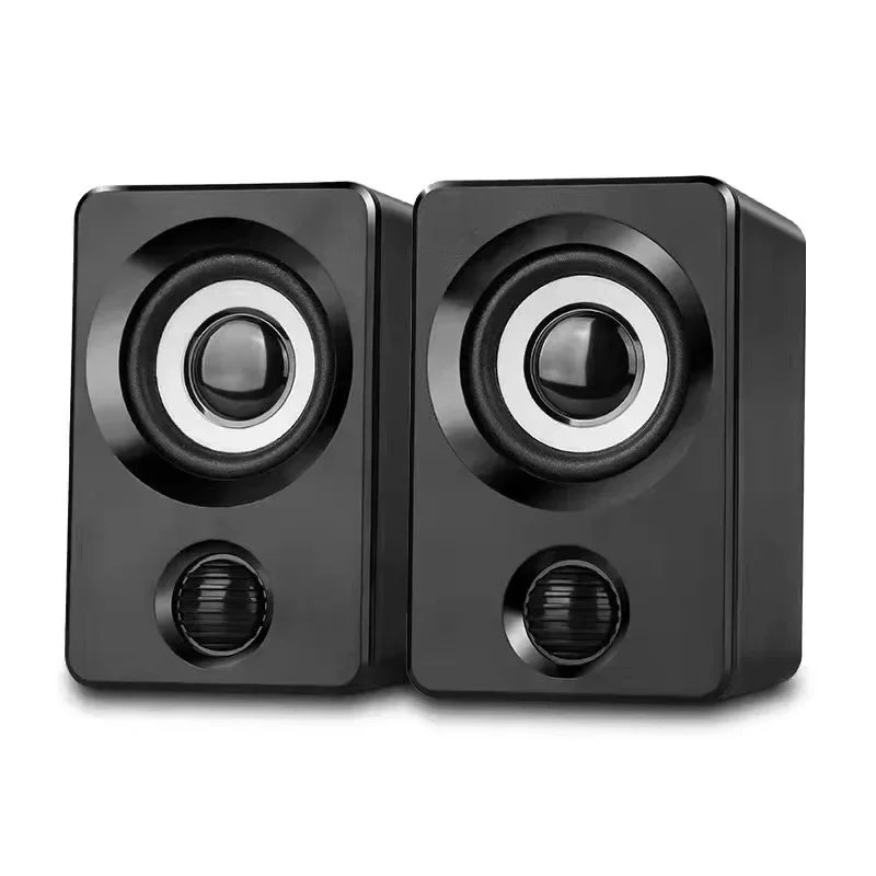 Prenosný Minisubwoofer s reproduktorom napájaný USB s ovládaním hlasitosti RGB svetla 3,5 mm Aux-in HiFi Stereo Sound Desk Audio System