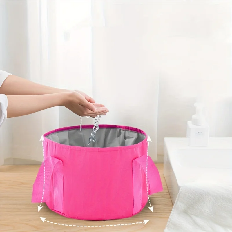 Prenosný multifunkčný oxfordský handričku prenosná noha Skladacia bublina vrecko Bucket Foot Foot Water Basin Beauty Tool
