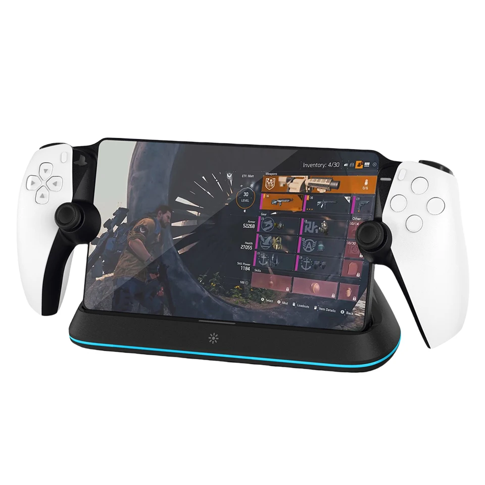 Prenosný nabíjanie Dock 7 RGB Svetelné režimy Konzola nabíjačku na nabíjačke pre držiak základne pre portál PlayStation pre portál PS5 Remote Player