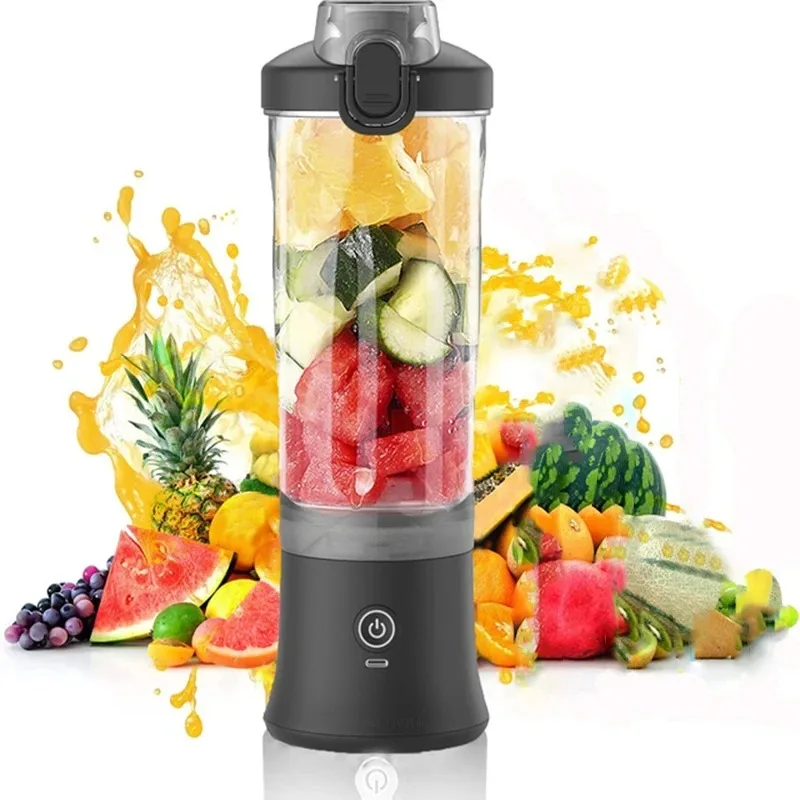 Prenosný odšťavovač pre prenosné odšťavovač pre prenosné odšťavovač USB nabíjateľný ovocný mixér 600 ml ovocného odšťavovača Multifunkčný mixér ovocia 600 ml
