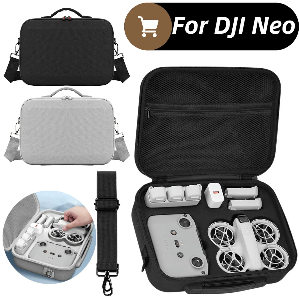 Prenosný prenosný puzdro Shock odolný vrecko Ochranná taška Vodotesná vrecko na spustenie ramien pre prenosné príslušenstvo DJI NEO Protector