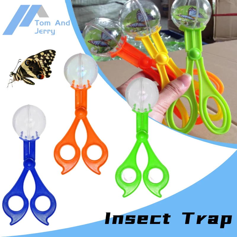 Prenosný priehľadný hmyz Catcher Scissor Indoor Outdoor Kids Fish Tank Bug nabera Clamp Tong Tong Tong Tong Biology Study