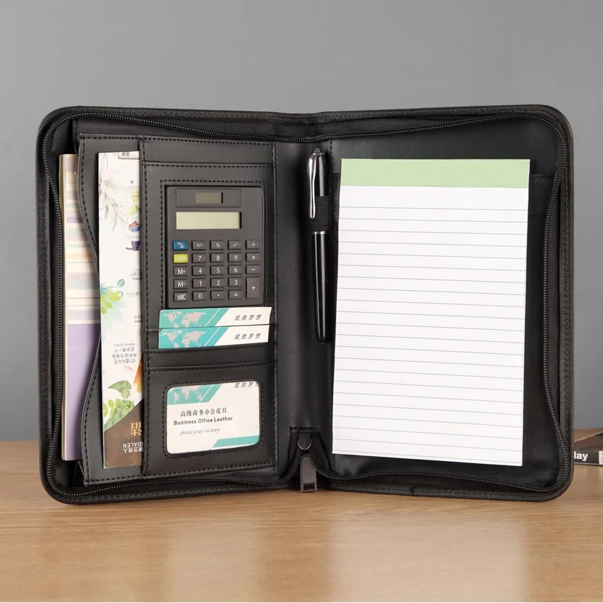 Prenosný priečinok Portfolio Universal A5 Padfolio pre notebook pre kalkulačky Organizátorov A5 Kalkulačka organizátorov