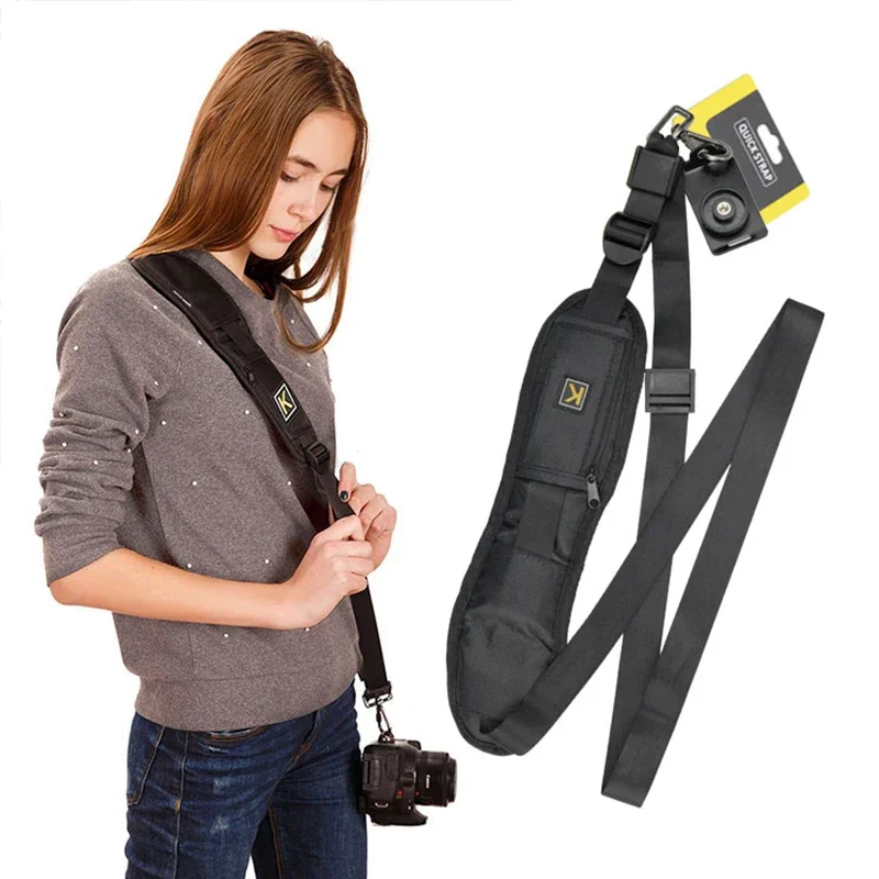 Prenosný remienok na ramenné fotoaparáty pre DSLR Digital SLR fotoaparát Canon Nikon Sonys Rýchle rýchle fotoaparáty