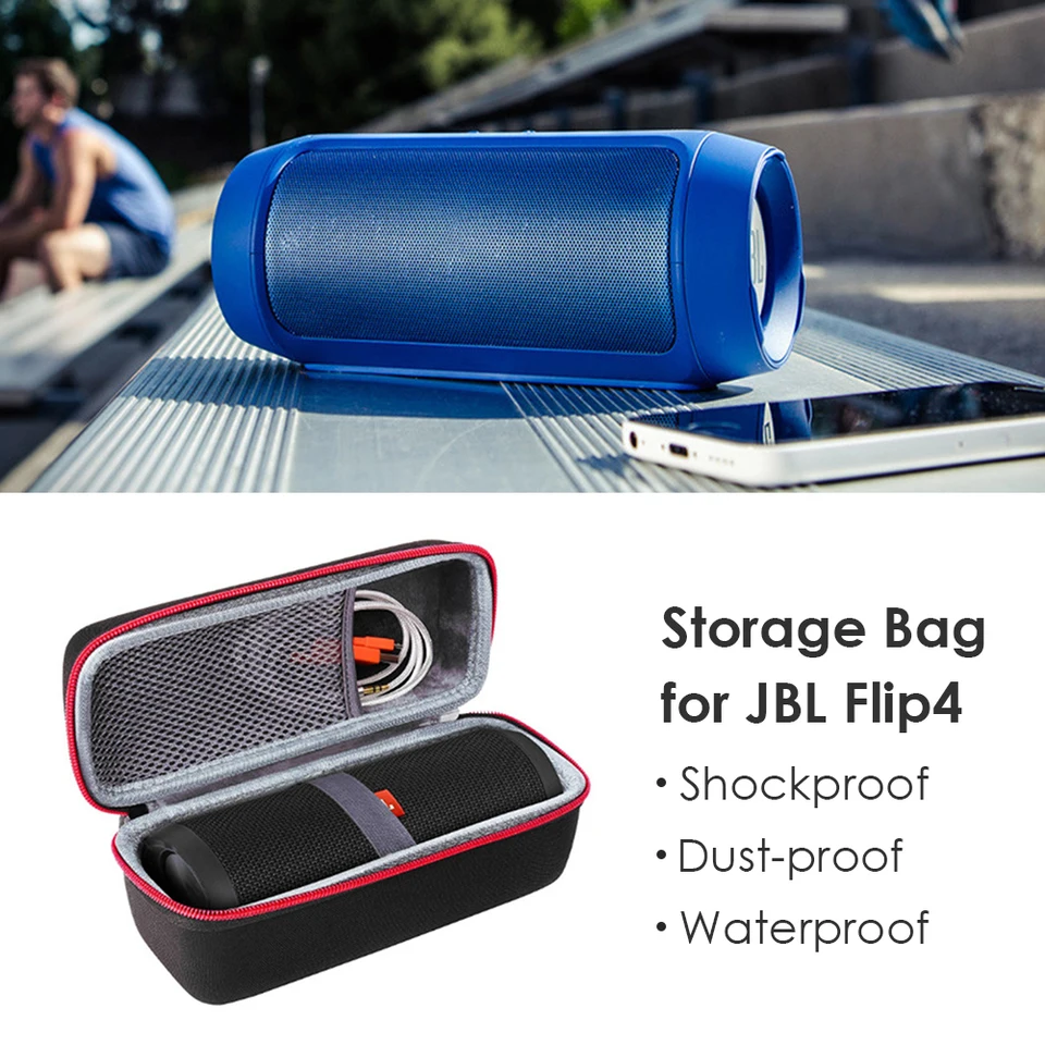 Prenosný reproduktor Tvrdo prenášajúci výmenu úložného priestoru pre JBL Flip 4 Bluetooth kompatibilné s úložným audiom úložného priestoru reproduktorov