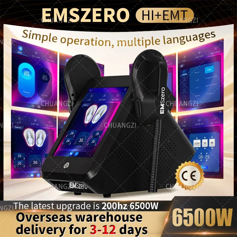 Prenosný stroj DLS-EMSZERO RF stroj 2025 Professional 6500W 200Hz EMS RF Nova EMS Body Slimming Sculpting Emszero