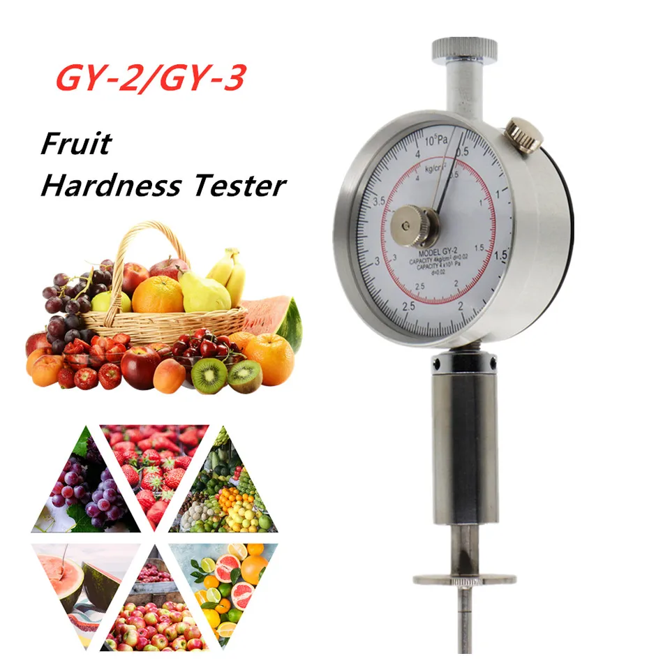 Prenosný ukazovateľ ovocia Tester Gy-3 Penetrometer pre jablká Hrušky hroznené pomaranče Gy-2 Gy-1 Fruit Sclerometer