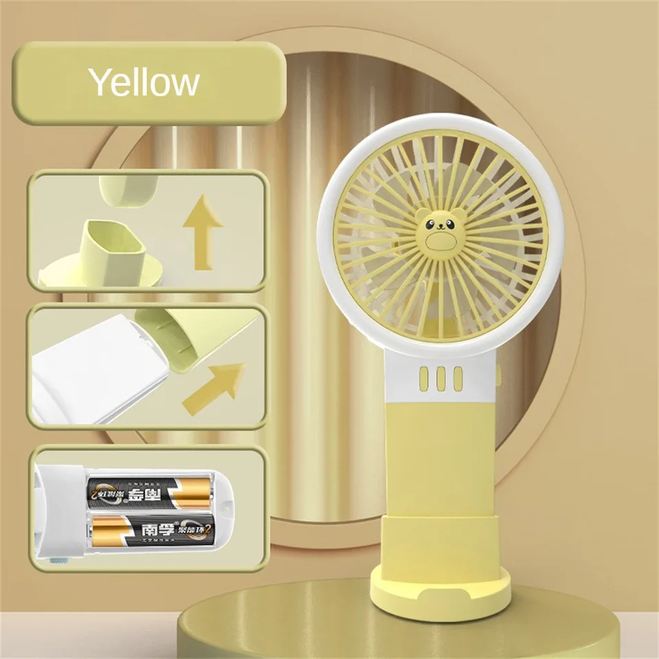 Prenosný ventilátor Multifunkčný prenosný prenosný malý ventilátor Vankúš na stolnú kanceláriu Fan Karika