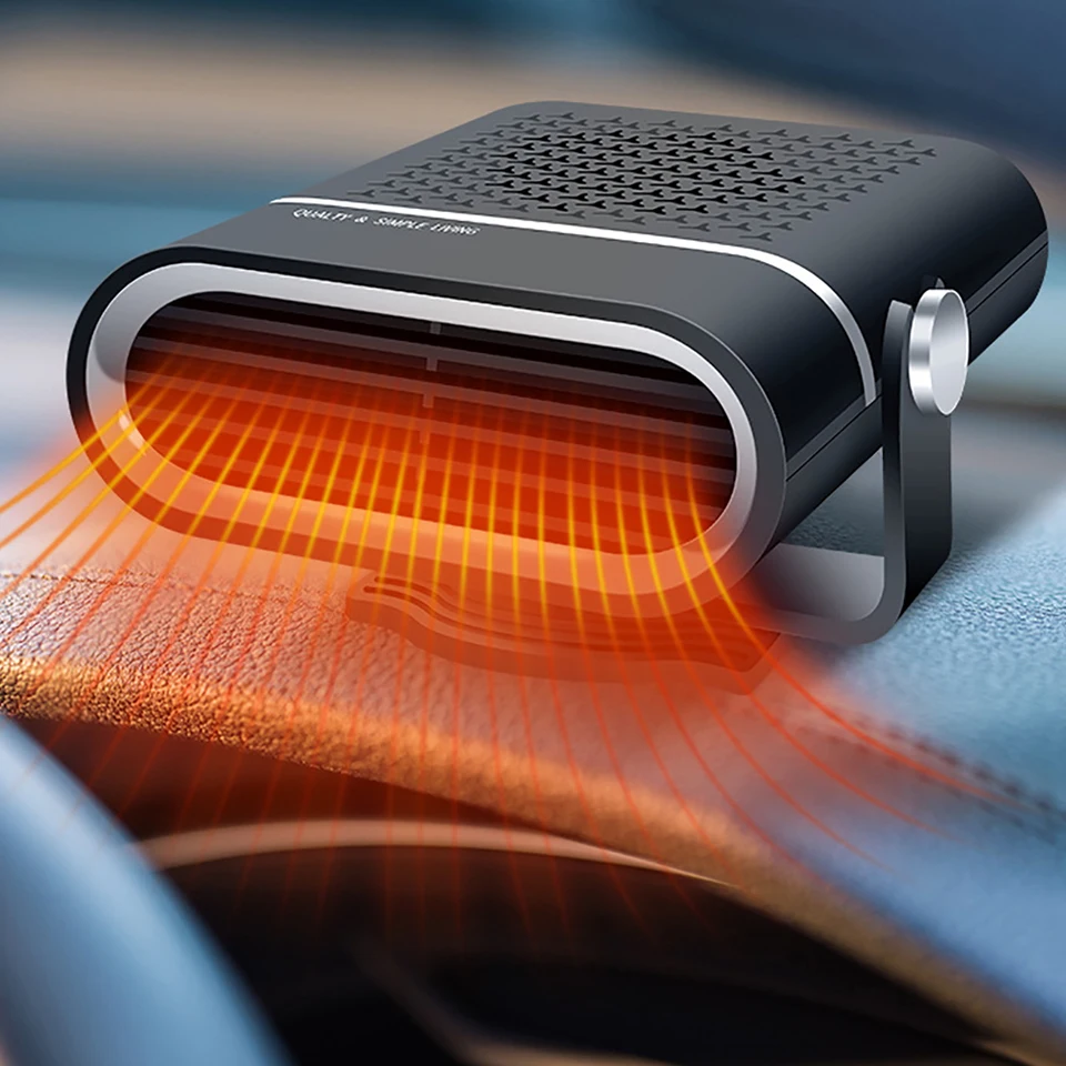 Prenosný ventilátor ohrievača automobilov 12v/24v 150 W/260 W ohrievač automobilov Elektrické vykurovanie vykurovania automatické odmrazovanie demontárov demont