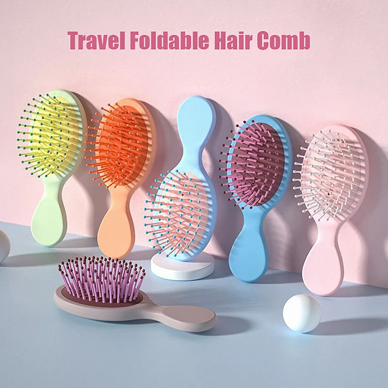 Prenosný vreckový hrebeň Salon Salon Styling Hairbrush Šampón Kefka Massager Hair Comb Comine Ho konský módny styling nástroj zdravie