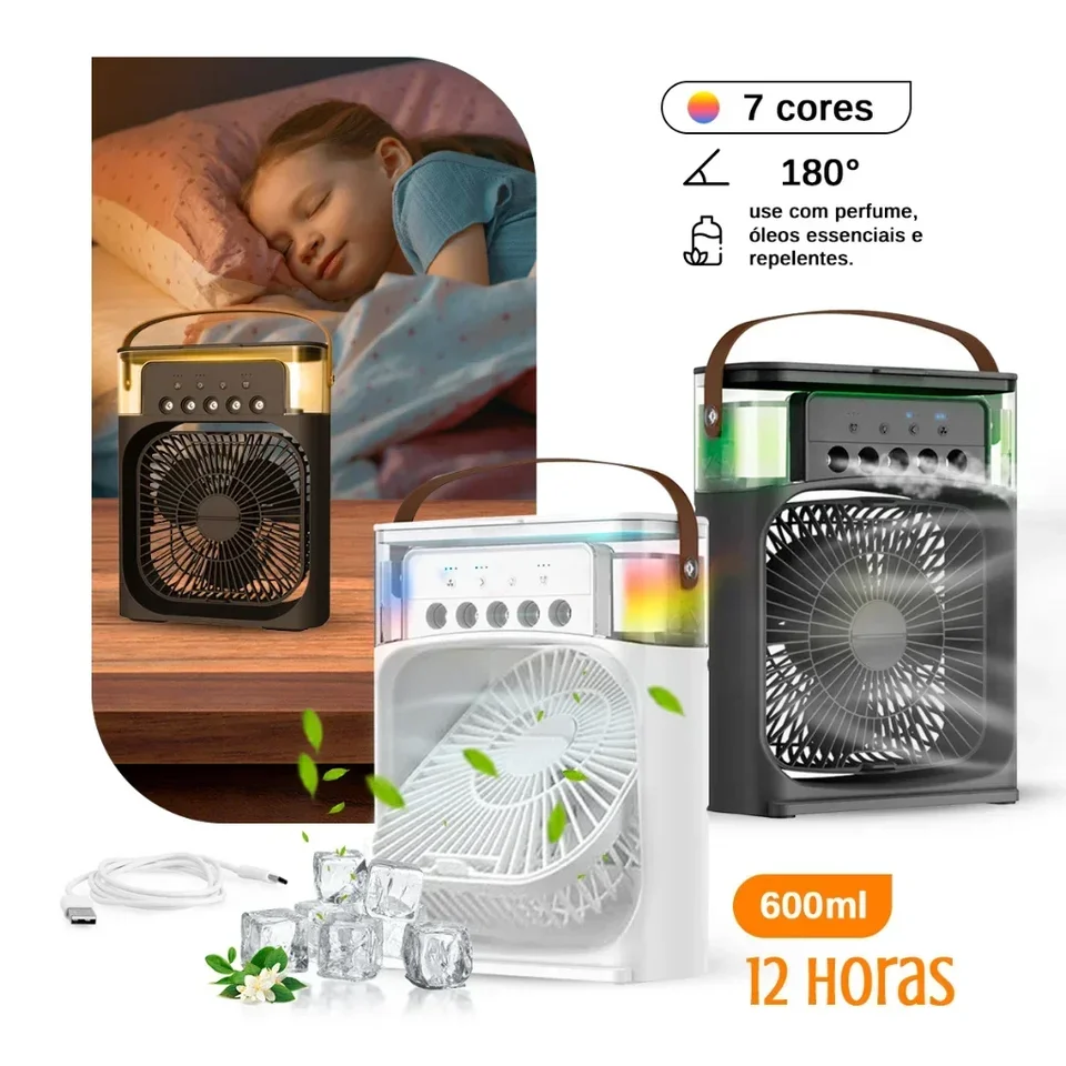 Prenosný zvlhčovač ventilátor klimatizácie Mini ventilátor chladený tichým vzduchom chladičom