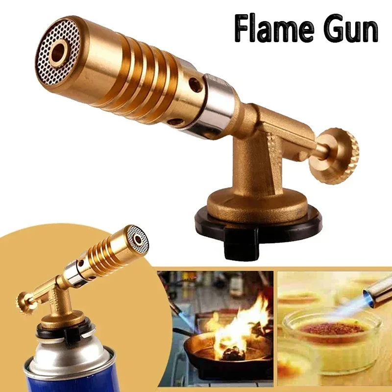 Prenosný zvárací horák na horák s vysokým textilom mosadzného mosadzného plynu na rezanie Brazing propánu propán zvarový plynovod Flame Gun