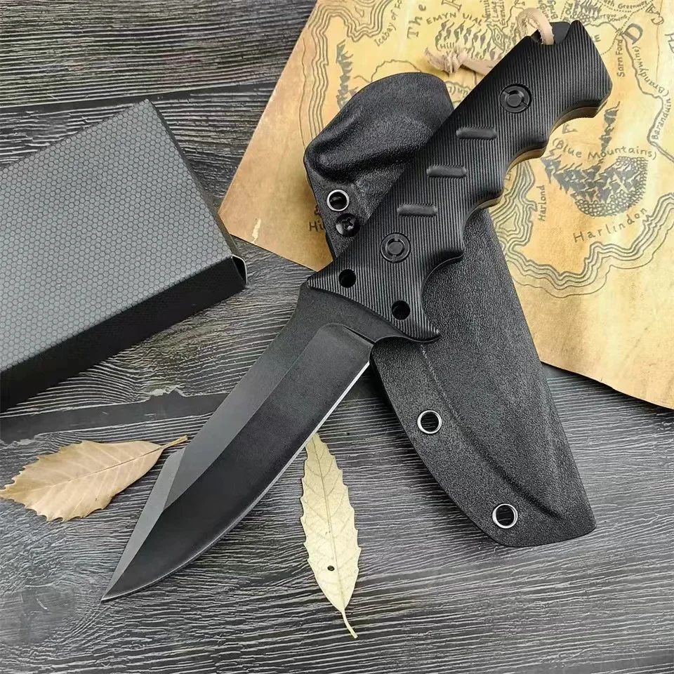 Prenosný úplný Tant taktický pevný nôž 8cr13mov Blade G10 rukoväte vonkajšie poľovné kempingové nože Knidy Military sebaobrany EDC Nástroj EDC
