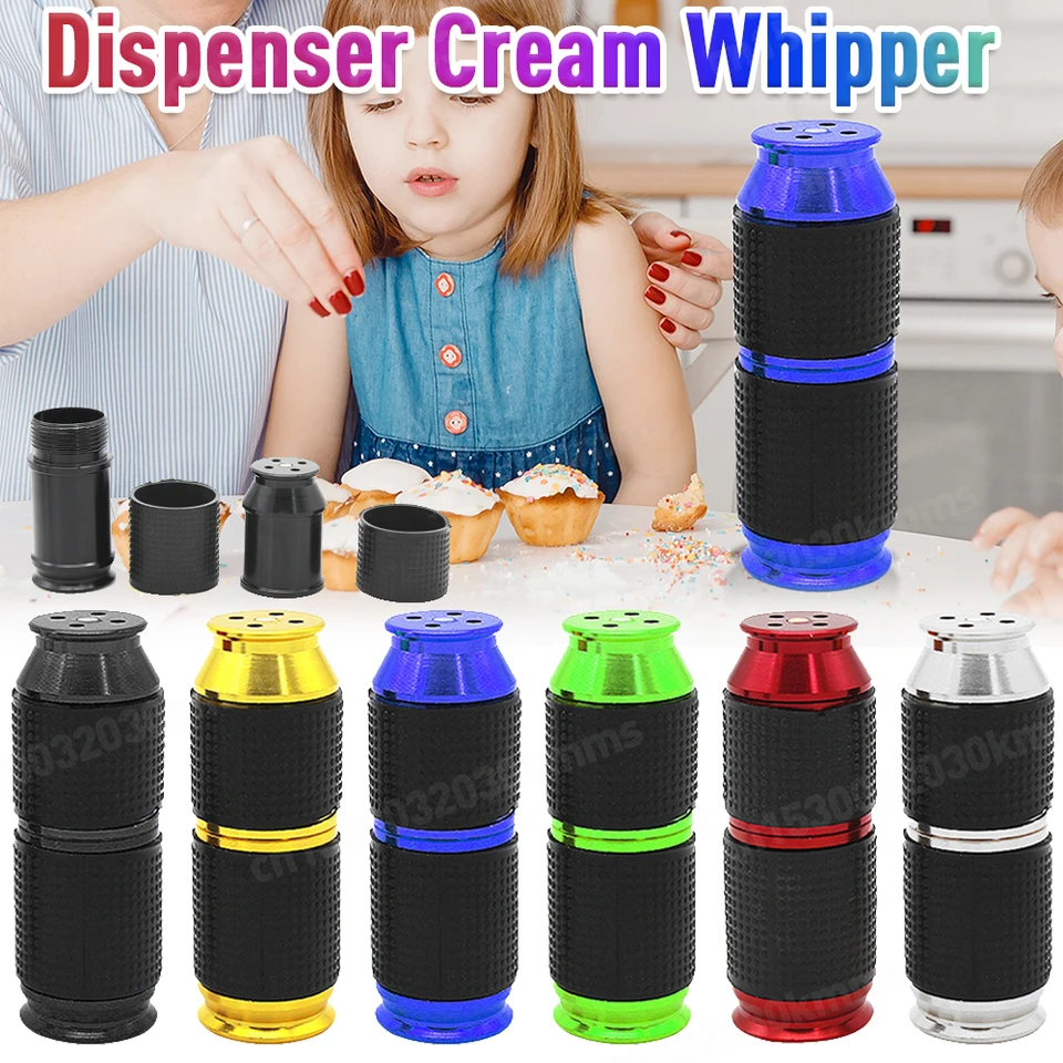 Prenosný šľahací krémový sušienok Dávkovač krém Cook Cake Whipper Mini Guma Grip Bezpečný kuchynský krém Peck Pečenie náradie