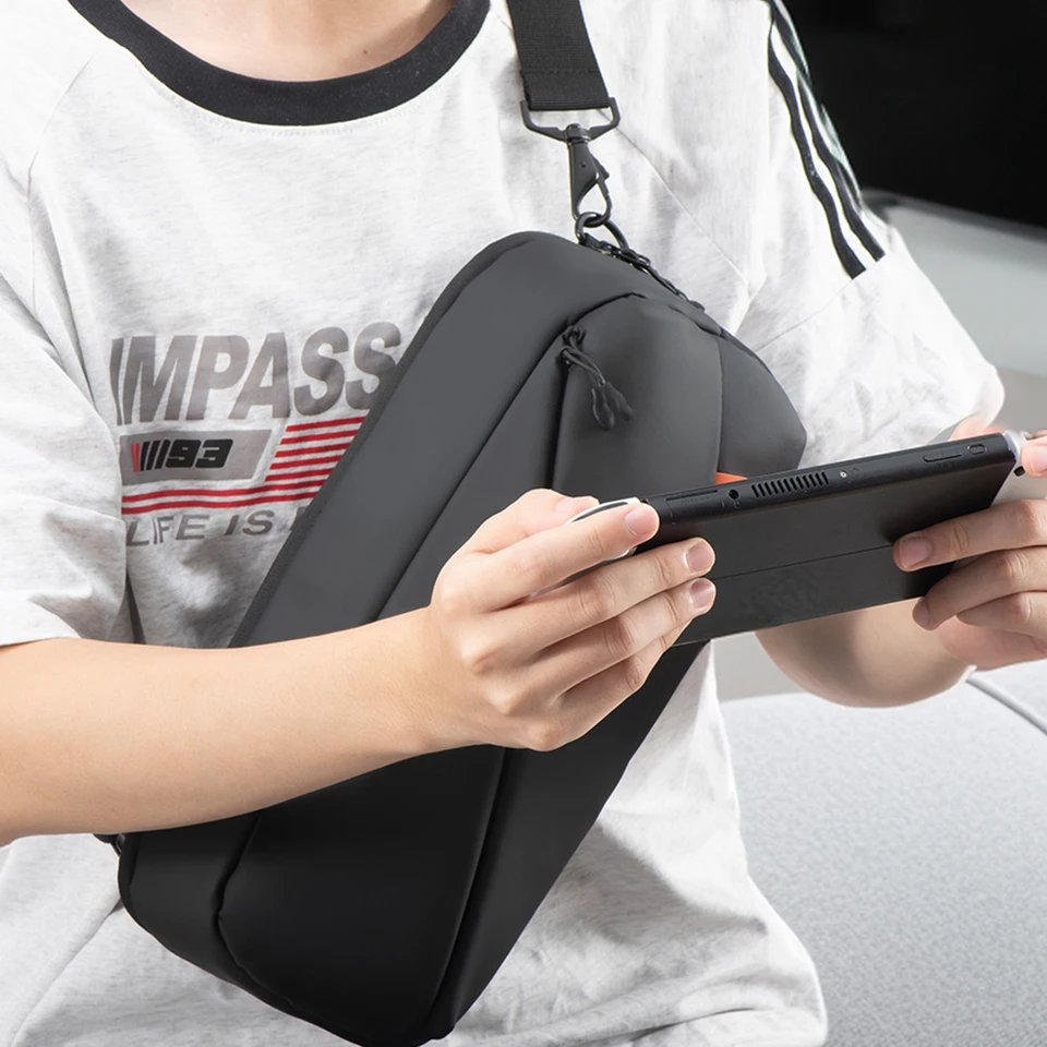 Prenášanie puzdra s vreckami pračie vrecko PU PU kožené cestovné vrecko Ochranné cestovné puzdro pre parnú palubu/pary OLED/Asus ROG Ally X
