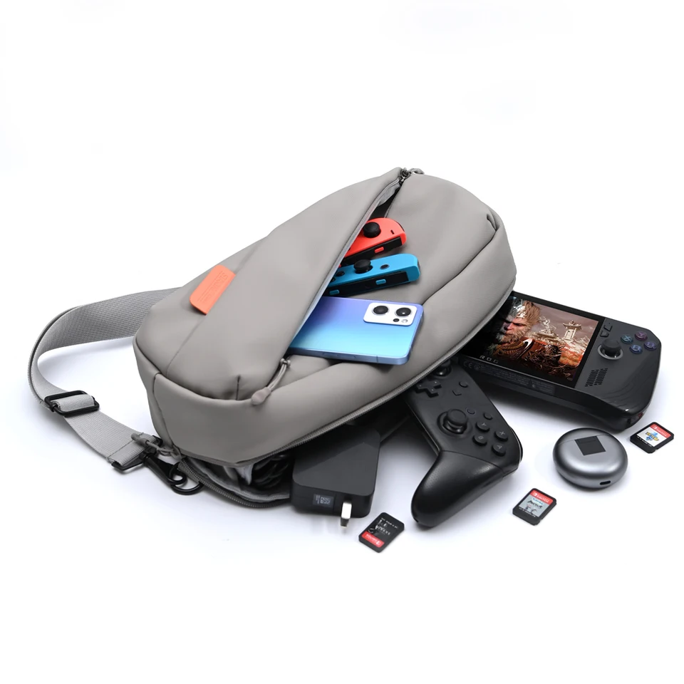 Prenášanie puzdra s vreckovým vreckom Crossbody Ramer Herch Ochrage Cestovné puzdro pre portál pary/spínač/ROG Ally X/PS Portal