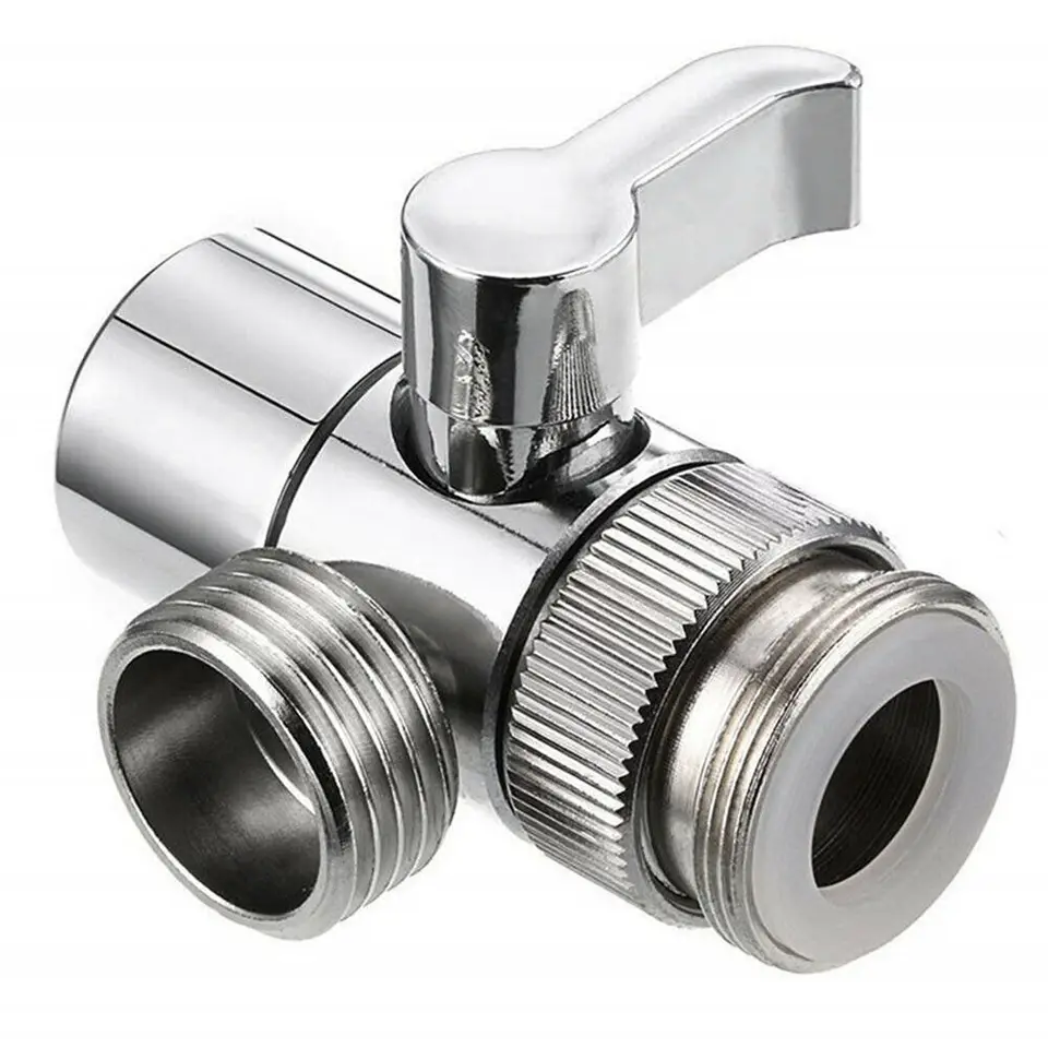 Prepnúť faucet adaptér kuchynské umývadlo Splitter Ventil Vodný kohútik konektor pre sprchu toaletu bidet sprcha