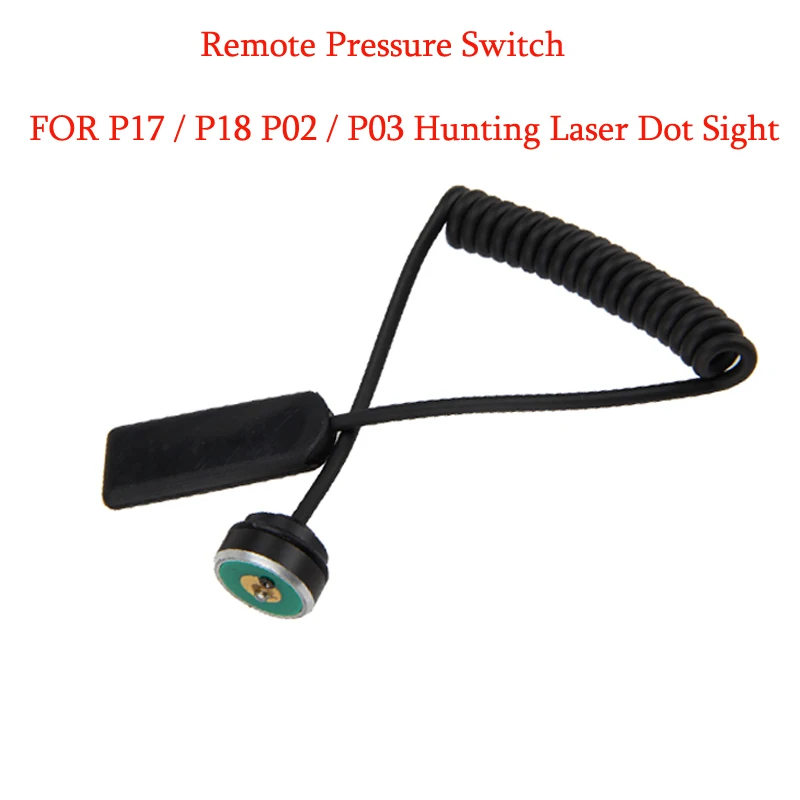 Prepínač diaľkového tlaku pre P17 / P18 P02 / P03 Loving laserová bodka zrak 532nm Zelená / červená emitorová potkanka myši TORCH TACK Spínač