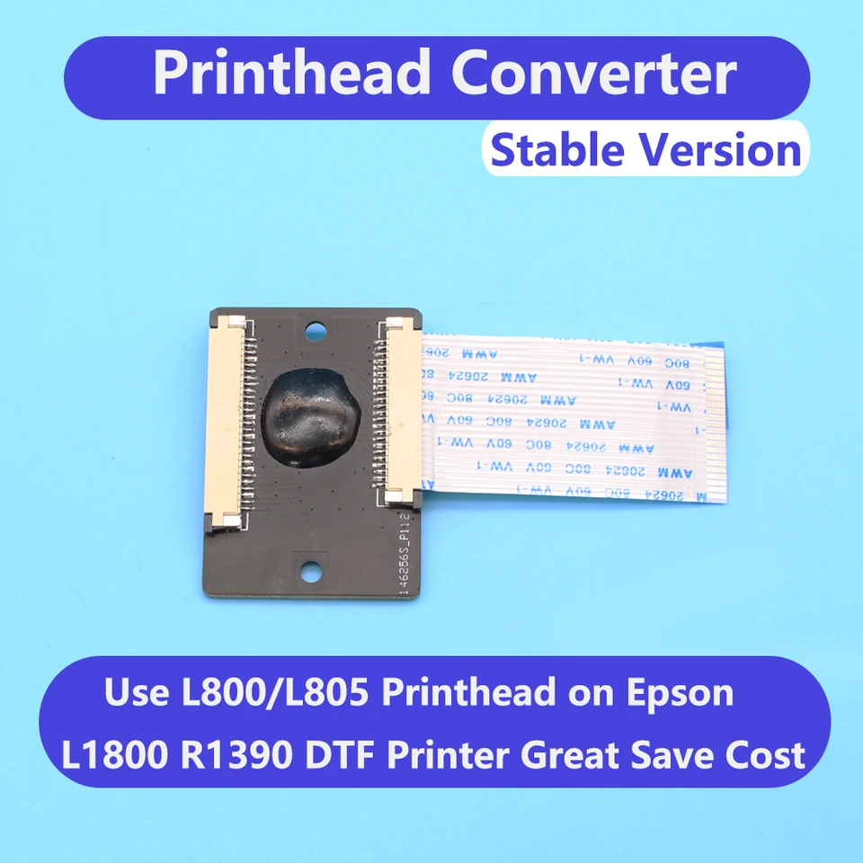 Prevodník tlačovej hlavy pre EPSON L1800 R1390 DTF DTG UV tlačiareň Použitie L805 L800 Tlačová adaptér Karta adaptéra