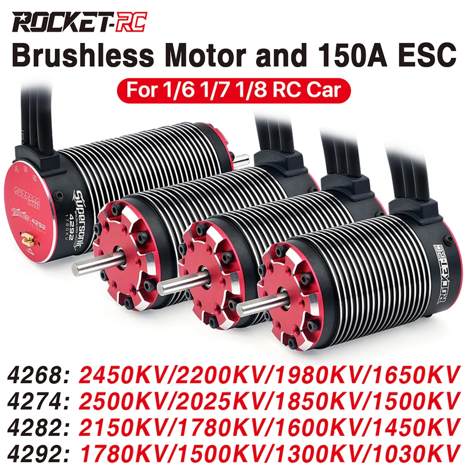 Prevyšovať hobby Brushless Motor 4268 4274 4282 4292 pre 1/8 1/7 RC CAR TRACK OF ROAD TRAXXAS WLTOYS HSP MOTOR 1/8 1/7