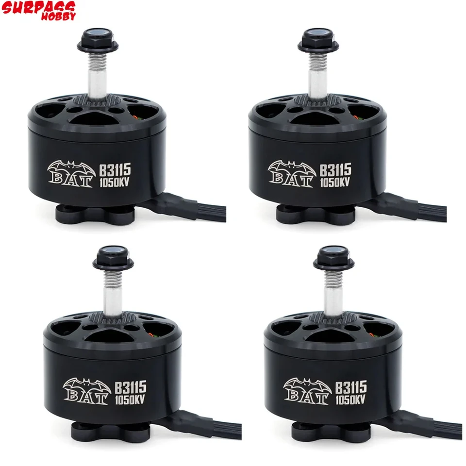 Prevyšuje hobby Bat B3115 900KV 1050KV 5-8S Brushless Motor pre FPV Racing Long Range X Trieda Drona triedy