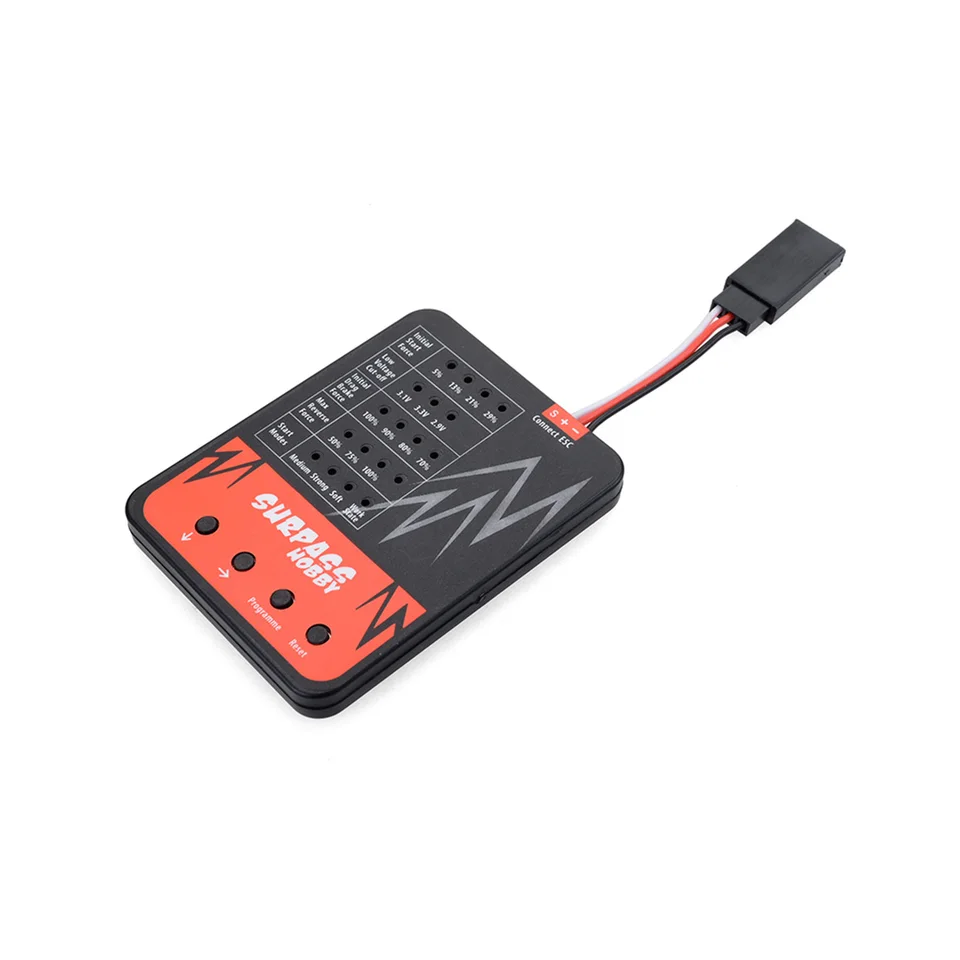 Prevyšuje programovacia karta LED pre hobby pre RC Toy Auto 25A/35A/45A/60A/80A/120A Brushless ESC