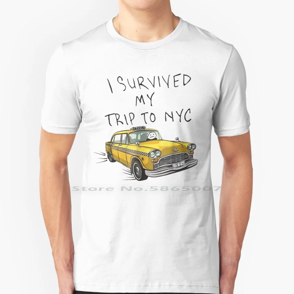 Prežil som svoj výlet do NYC košele Funny New York Taxi 100% bavlnené tričko Pajama Pants Peter Parker Prežil som svoju cestu do NYC I