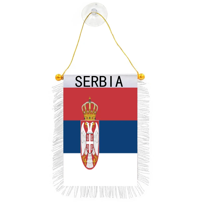 Priamo dodávka okenná dekoration dekorácie škvŕn Bunting vlajky Srbsko vlajky