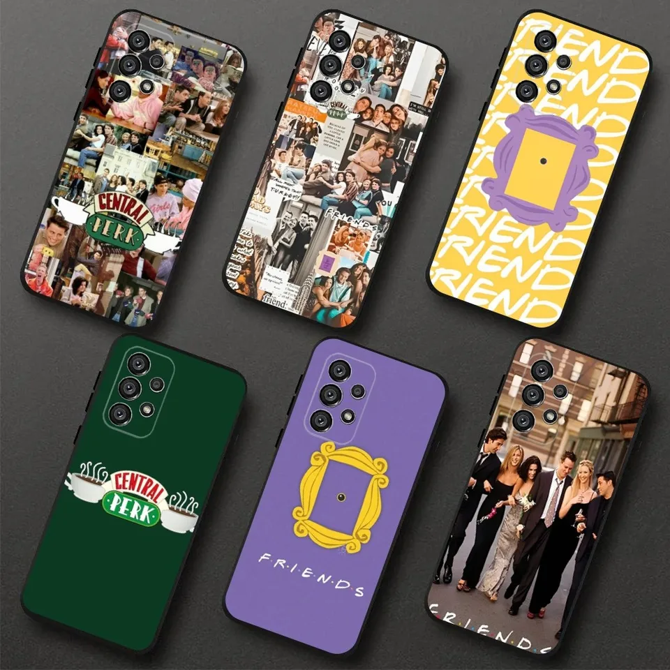 Priatelia TV SHOW PASE pre telefón Samsung Galaxy A20, A21S, A22, A31, A32, A52, A53, A72,73, A80, A91 Soft Soft Black Cover