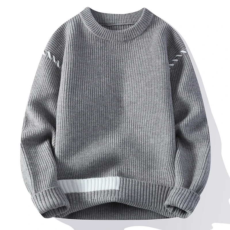 Priateľ lucerna s dlhým rukávom Sweater pletený pullover Pánske oblečenie okrúhly krk Jeseň Zimná skrutka vlákno Nedávne vrcholy ulice High Street Tops