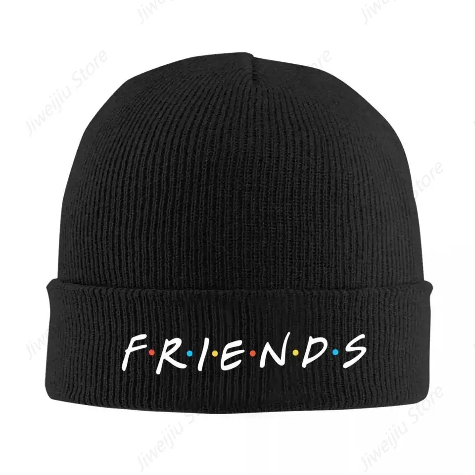 Priateľské logo logo čiapky klobúky kapota klobúky Žena Male Street Street Y2K Gym Pletel Hat Autumn Winter Custom Elastic Caps