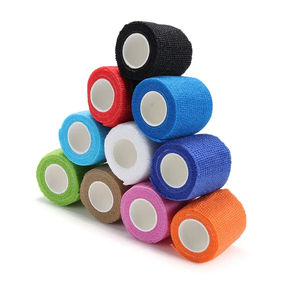 Priedušná elastická obväz Bandage Anti sklz a dlane absorbujúce dlane /zápästie neviditeľné vlastné pásové kohézne kohézne obväz