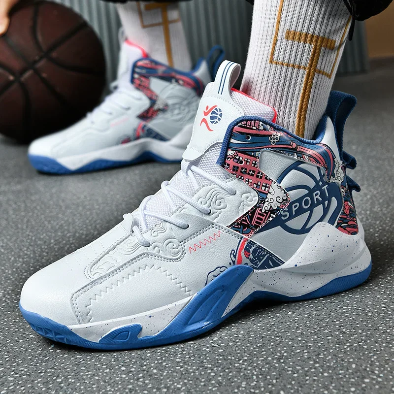 Priedušné kobe basketbalové topánky pre mužov a ženy študentské športové topánky Tréning basketbalové topánky pre dospievajúcich s hornou sieťou