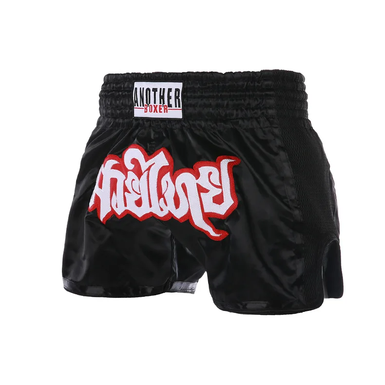 Priedušné muay thajské šortky boxerské bojové šortky pre deti dospelých boxeo hombre profesionálne thajské kraťas