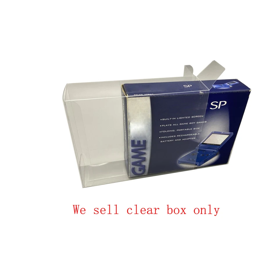 Priehľadné zobrazovacie pole pre GBA SP US Version Game Console Storage Box Pet Plastic Box