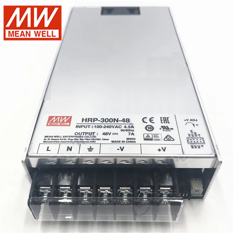 Priemerná vrstva HRP-300 N/N3 prepínač HRP-300-5 HRP-300-12 HRP-300-24 HRP-300-36 HRP-300-48 PFC Funkcia