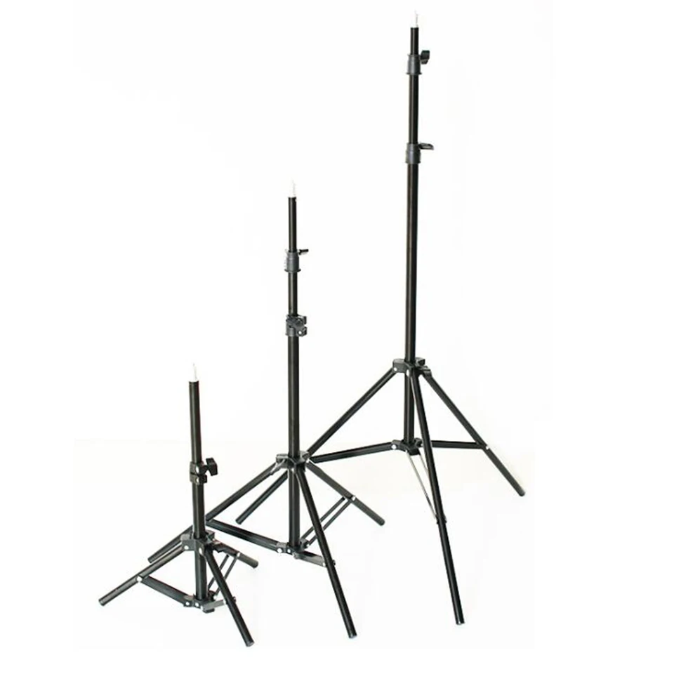 Priemerné kovové nastaviteľné súpravy statívu Studio Selfie Stand Phone Live Lamp pre LED Ring Light DSLR Digital Camera Flash SpeedLite