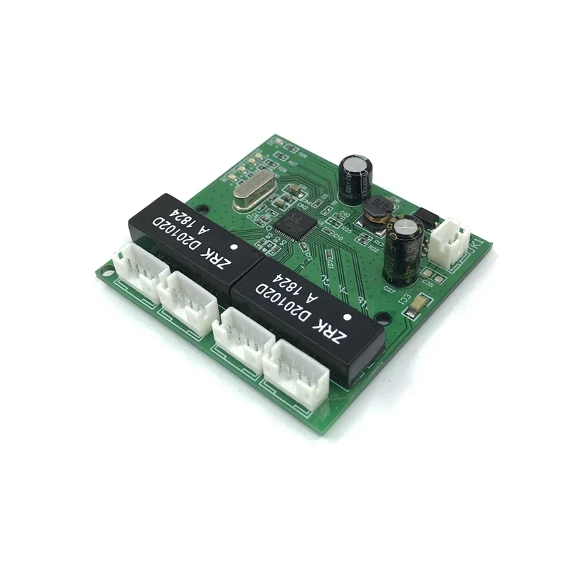 Priemyselná široká teplota s nízkym výkonom 4/8 Port Splitter 10/100 Mbpps
