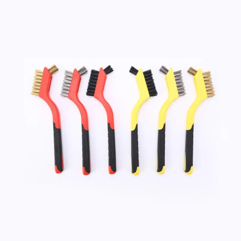 Priemyselné čistenie kefka Brush Mosadz nylon z nehrdzavejúcej ocele Tvrdé štetanie kefka 180 mm hrdzav