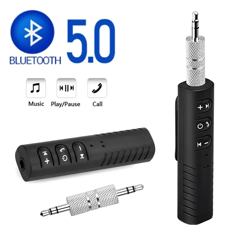 Prijímač automobilu Bluetooth Wireless Bluetooth 5.0 Prijímač adaptér 3,5 mm konektor pre hudbu automobilu AUX AUX A2DP slúchadlá Handfone Handfly Hovor