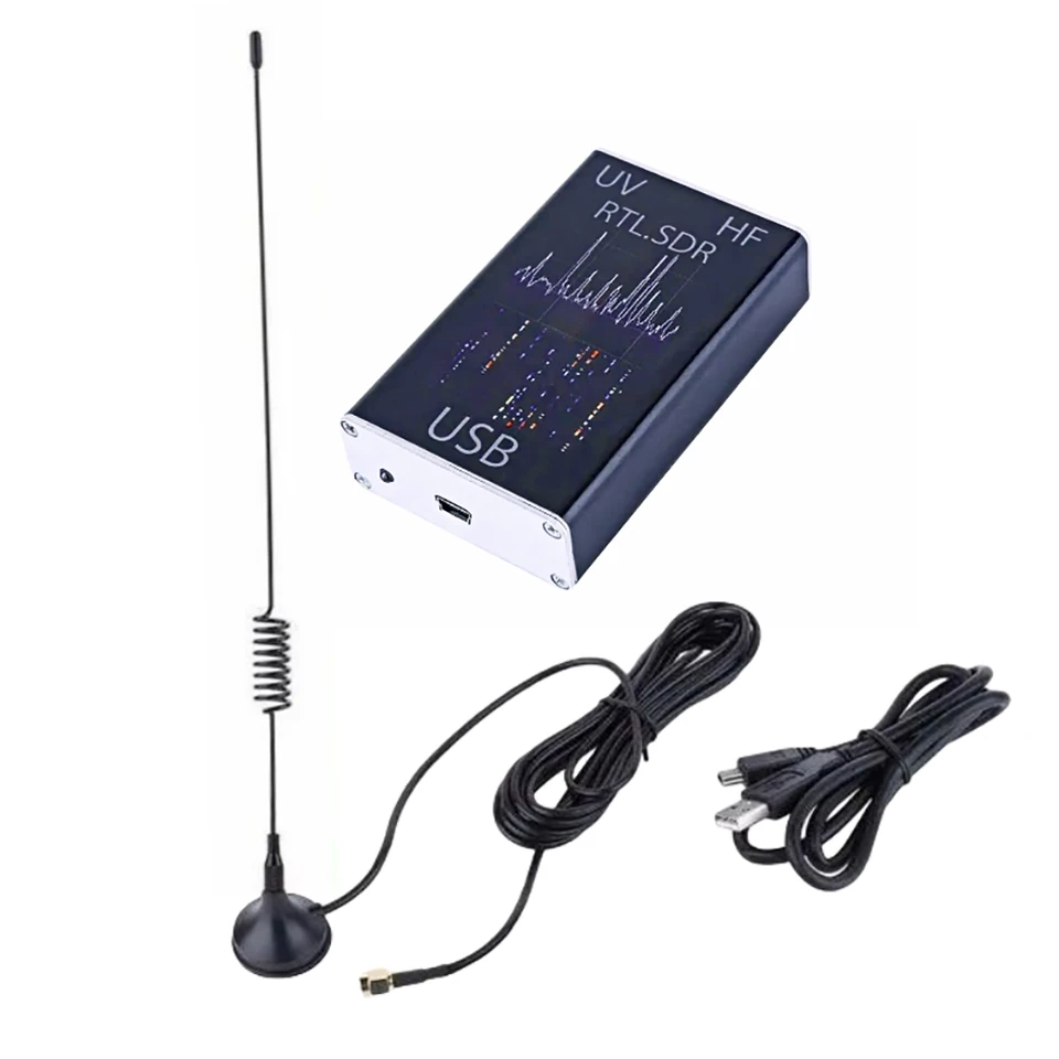 Prijímač SDR 100 kHz-1,7 GHz Full Band UV HF RTL-SDR USB prijímač krátke vlnové širokopásmové softvér definovaný rádiový podpora AM FM CW DSB